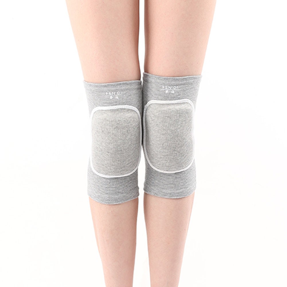 Knee Brace Sleeve for Sports, Yoga, Dance, Arthritis, Joint Pain, Gray(L)