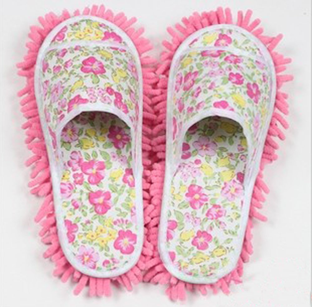 Pink Microfiber (Women) Magic Cleaning Slippers