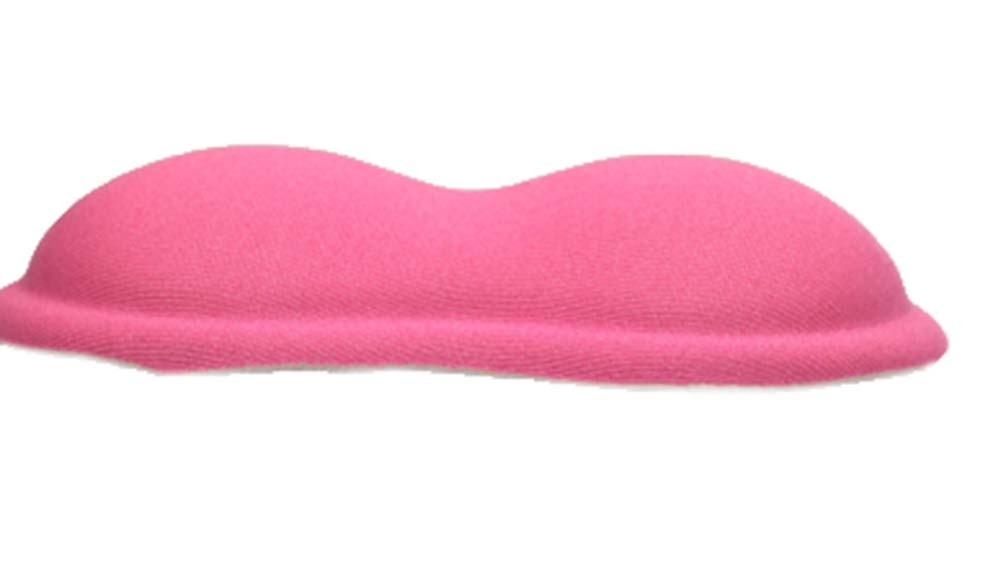 Massage Wrist Mouse Pad Breathable Peanut Shape, Pink