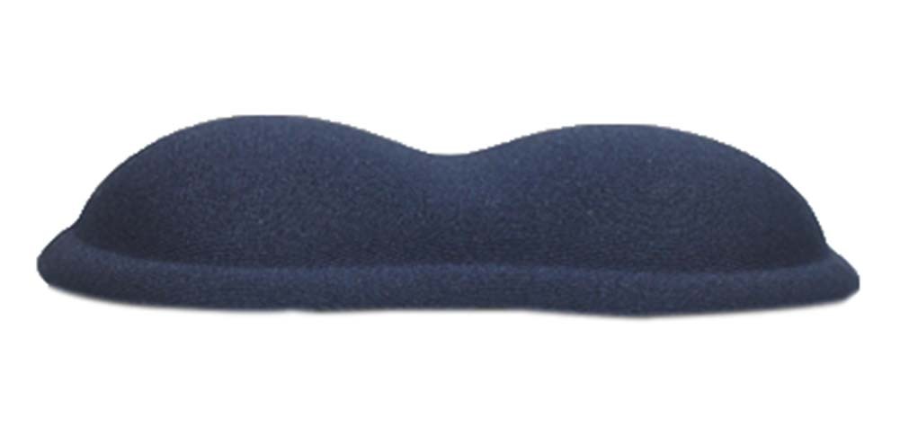 Massage Wrist Mouse Pad Breathable Peanut Shape, Deep Blue