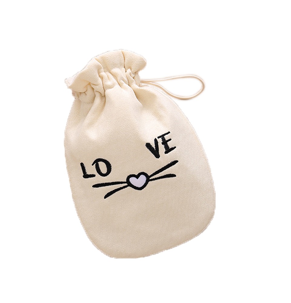 Brige Cute Hot Water Bottle With Comfortable Cloth Cover Portable, 22*12cm