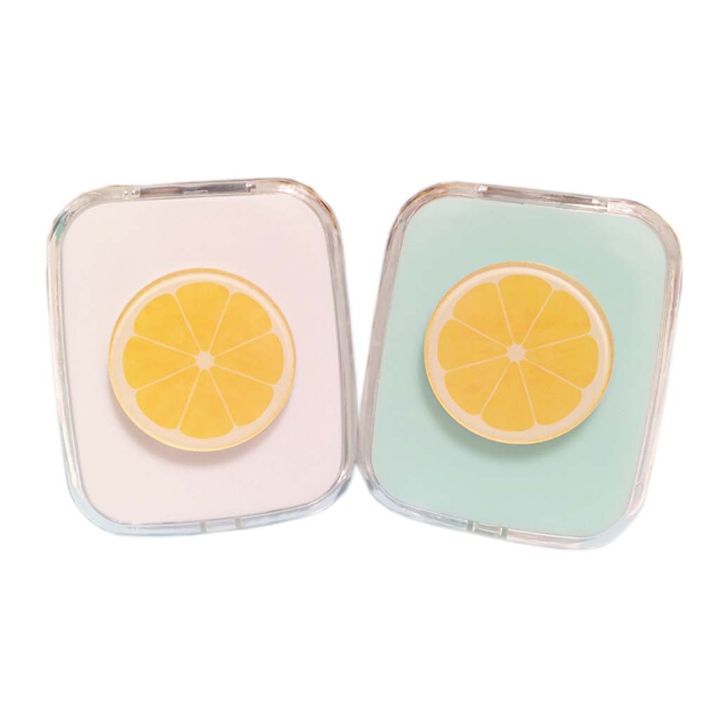 Summer Style Lemon Pattern Contact Lenses Case Nursing Holder, Random Color