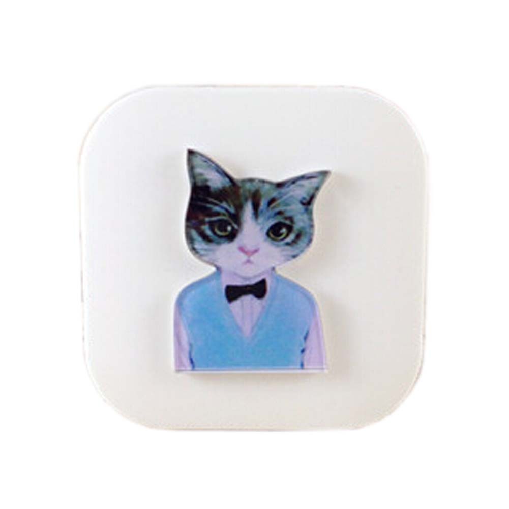Mr Cat Pattern Contact Lenses Case Nursing Holder, Random Color