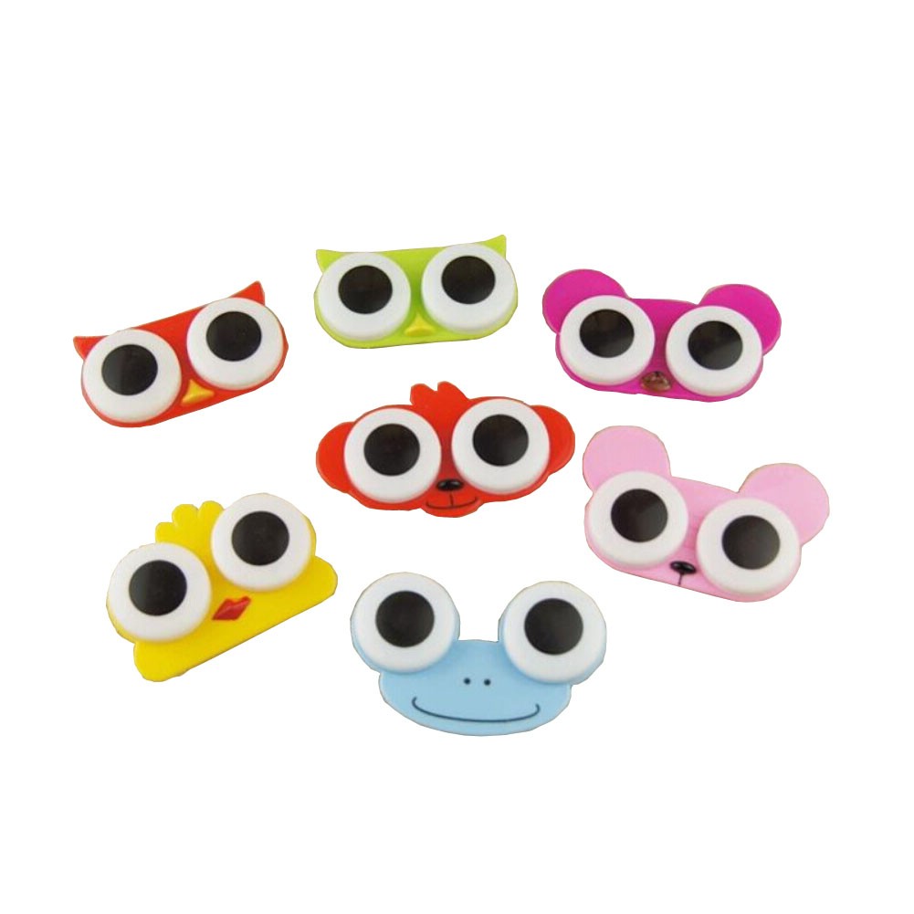 [Set of 5] Special Cute BIG EYES Animal Contact Lenses Box Case/Holders