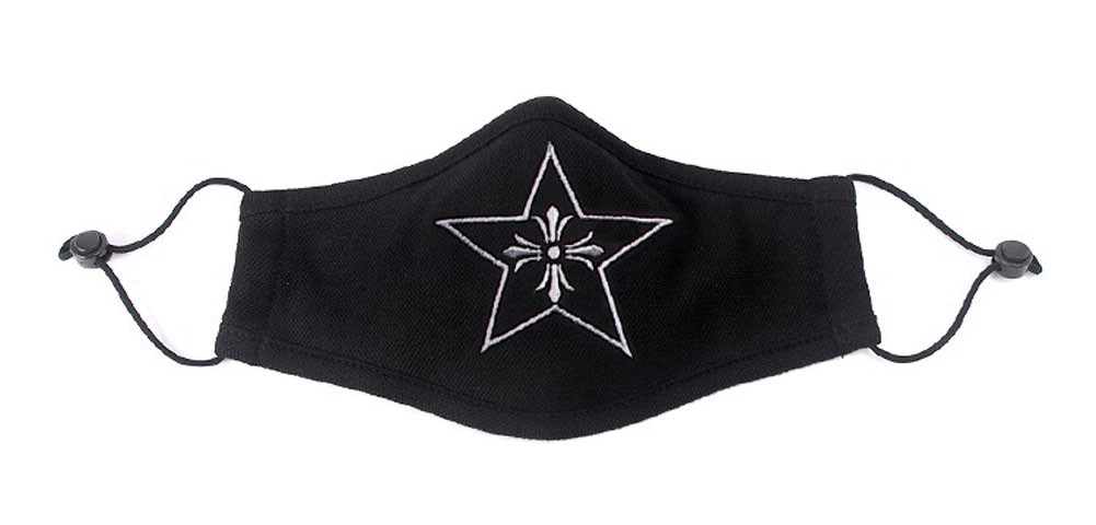 Fashionable White Star Embroidery Cotton Dust Proof PM2.5 Sanitary Mask