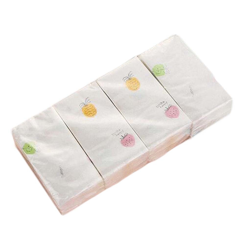 8 Bags Wedding Facial Tissue Cute Print Mini Tissue Wedding Party Favors Supplies, Random Pattern