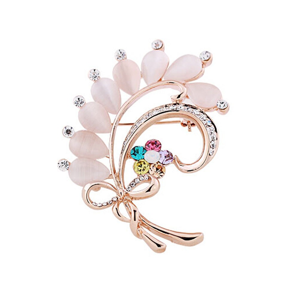 Women Gifts Fashion Plants Flowers Brooch Pin Clothing Accessories B