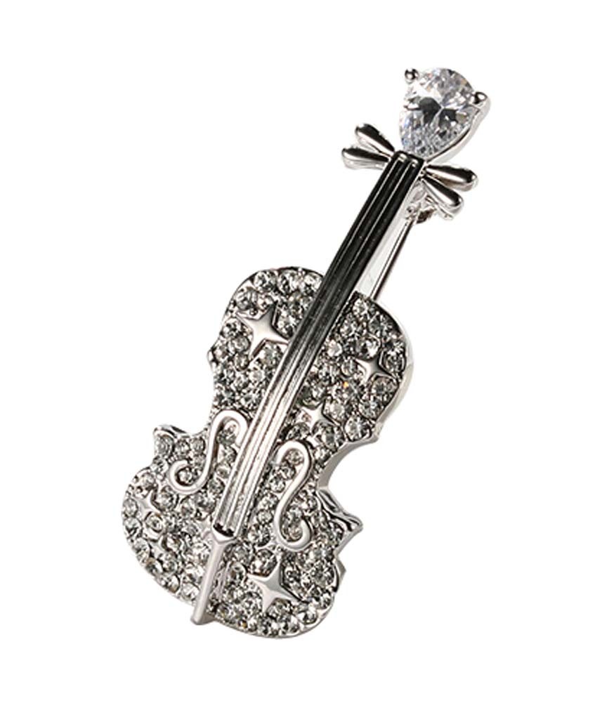 Jewelry Accessories Violin Brooches Business Suit Blouse Pins