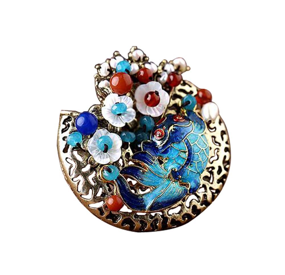 Classical Fashion Brooch Pin Shell Flowers Clothing Accessories