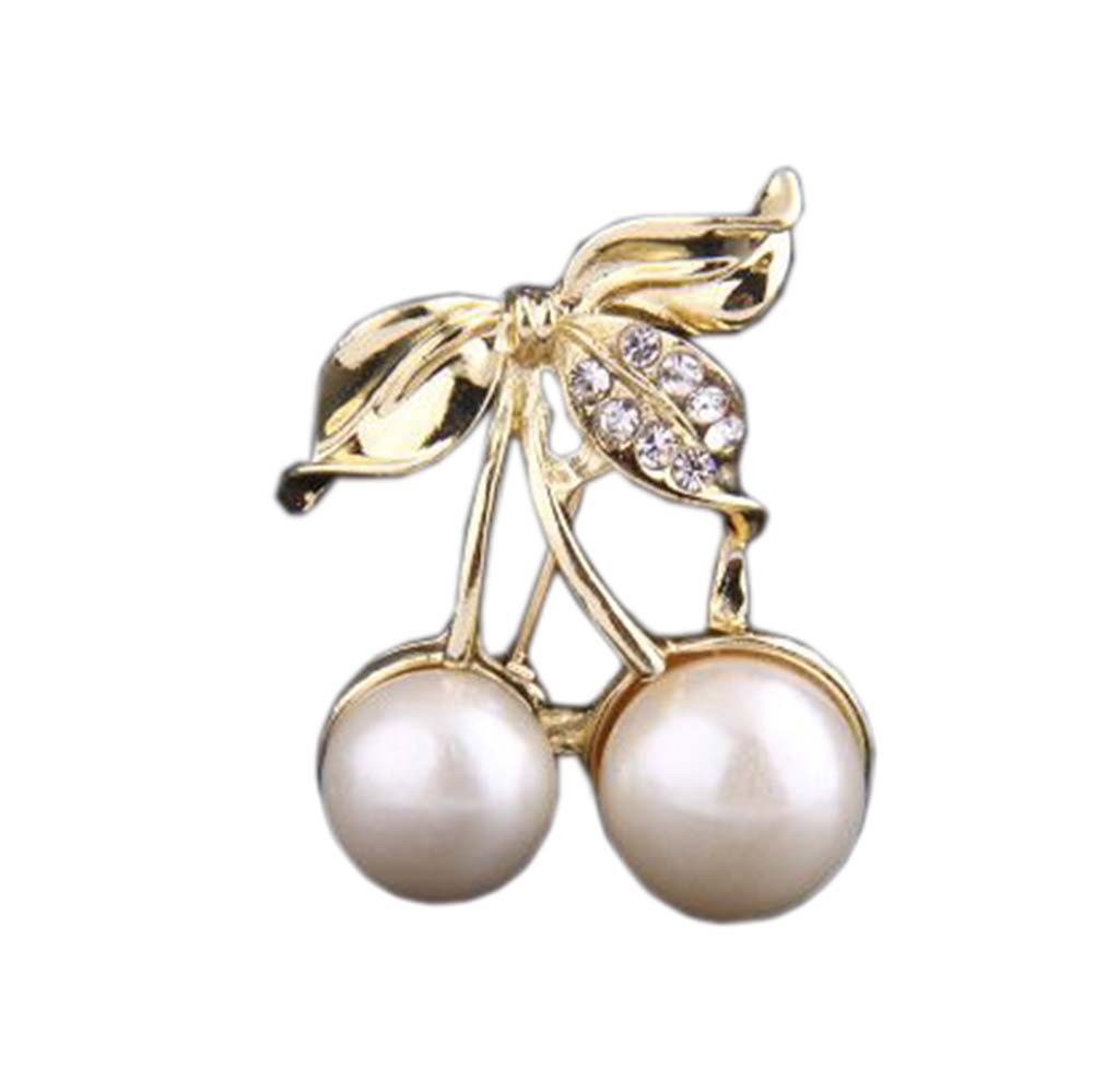 2 Pieces Of Beautiful Brooch Golden Beads Brooch Clothes Accessories