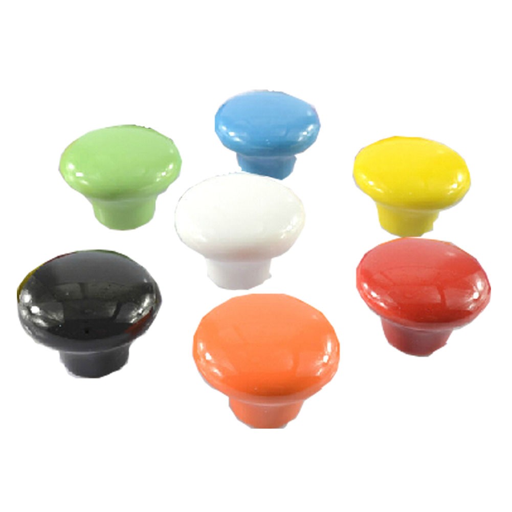 PANDA SUPERSTORE Set of 7 38mm Colorful Ceramic Cabinet Knob Drawer Pull Handle (7 Colors)