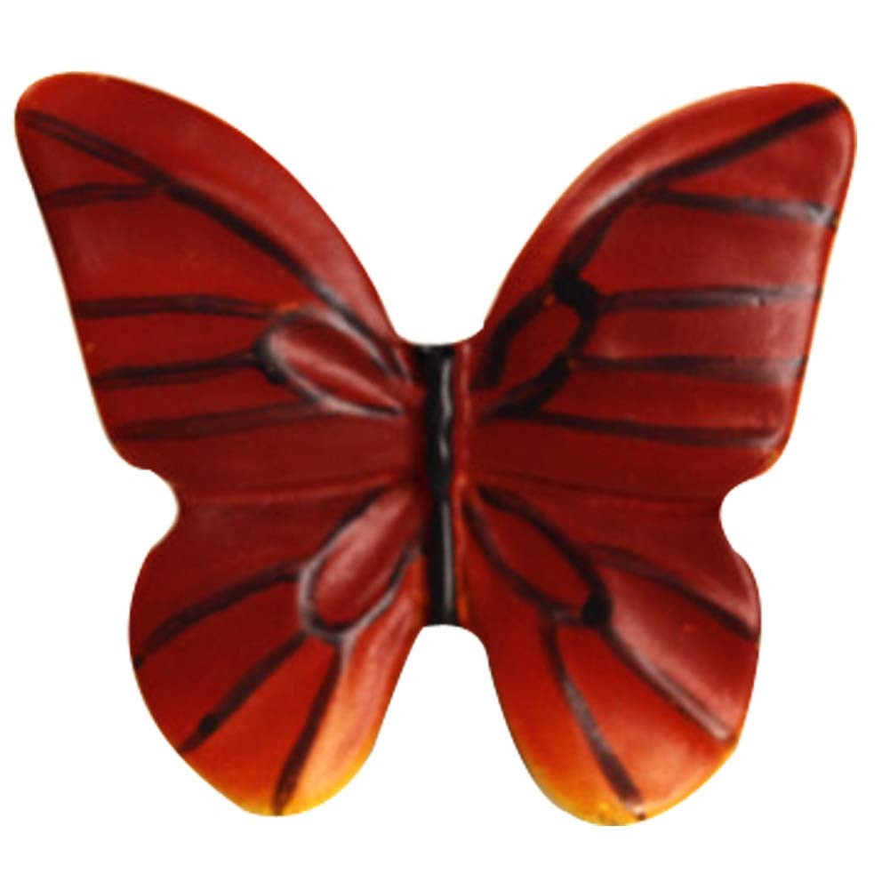 PANDA SUPERSTORE Set of 3 Delicate Butterfly Resin Kids/Adult Drawer Handles