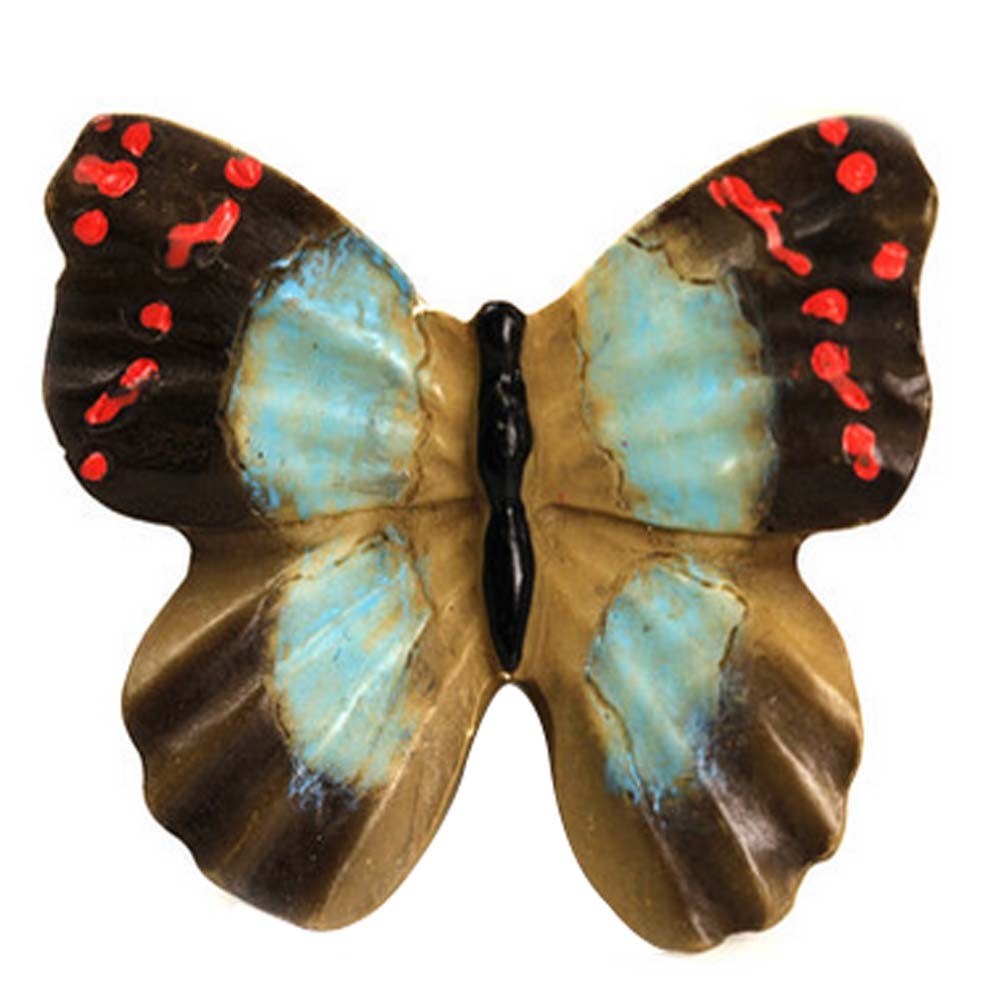 PANDA SUPERSTORE Set of 3 Resin Butterfly Pattern Kids/Adult Drawer Handles
