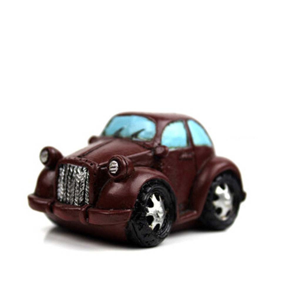 Creative Gifts Resinous Small Ornaments Vintage Car Model(Brown 6.5CM)