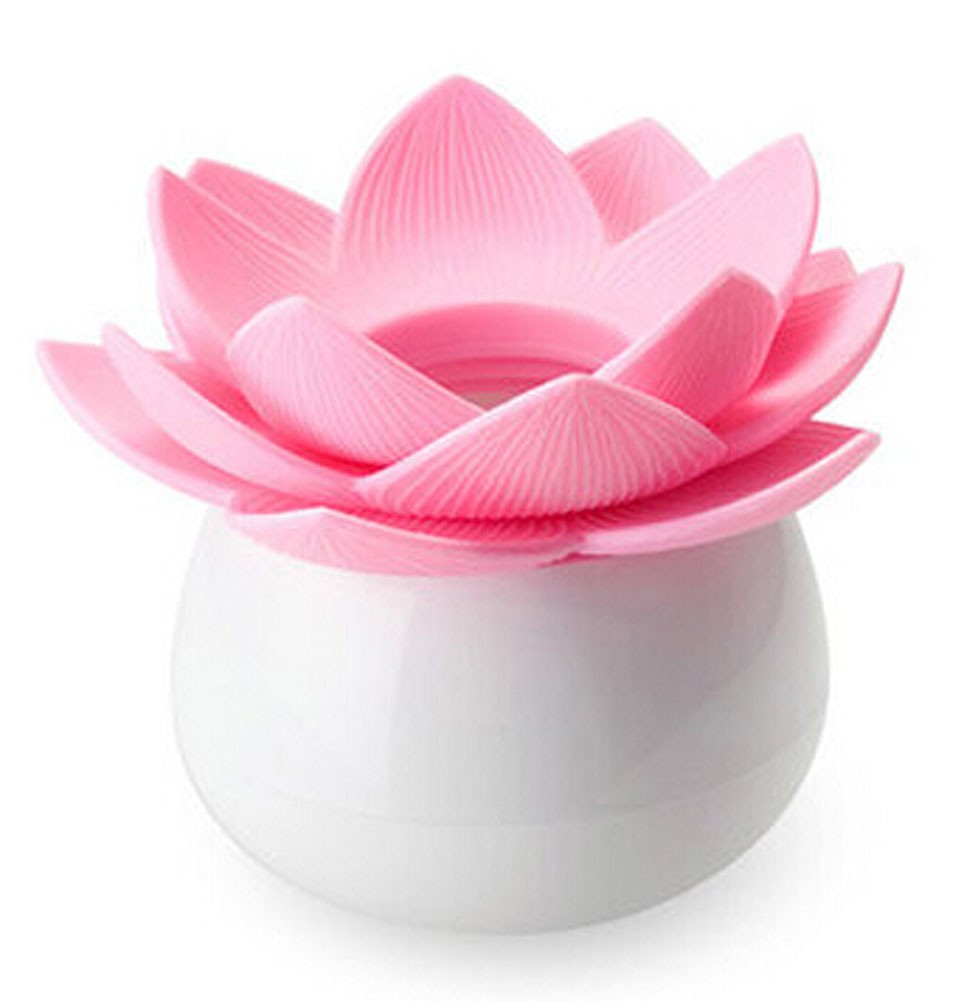 Lotus Flower Toothpick Box Toothpick Holder With Transparent Dust Cover PINK