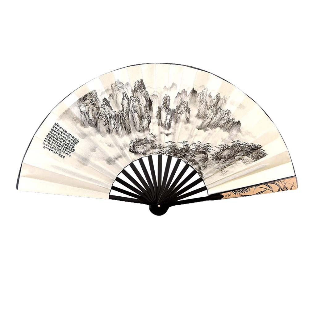 Chinese Style Folding Fan Summer Fan Silk Men's Fan