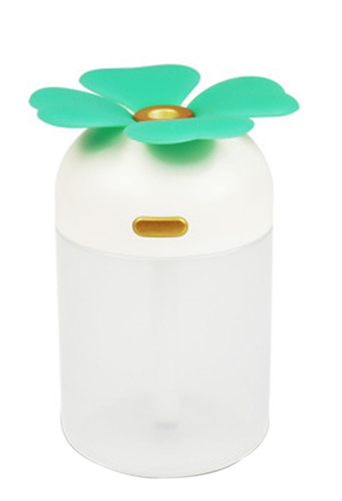 Mini Four-Leaf Clover Portable USB Air Freshener Humidifier, Blue