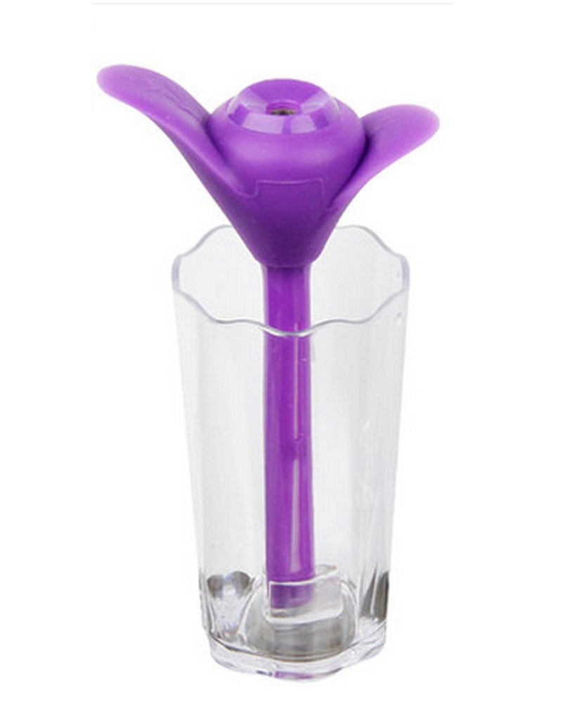 Mini Clover Portable USB Air Freshener Humidifier, Purple