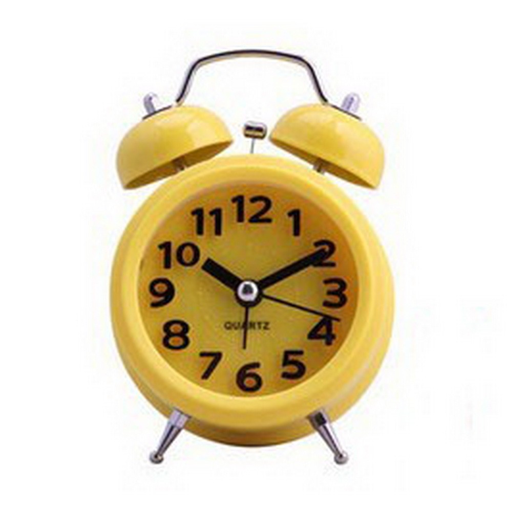 Creative Small Night-light Alarm Clock with Loud Alarm(Rotundity,Orange)