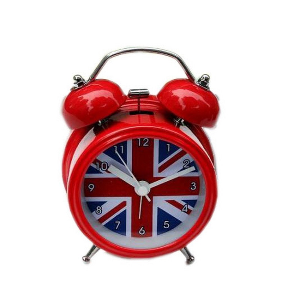 Creative Union Jack Small Night-light Alarm Clock with Loud Alarm