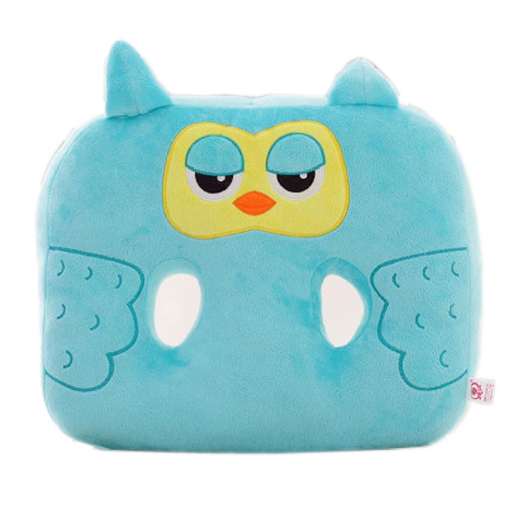 Cute Cartoon Chair Pad Thicker Buttock Protectors Cushion, Blue Owl
