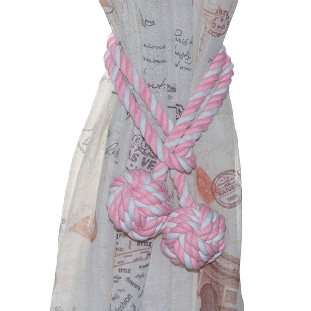 2 Pieces Hand-woven Curtain Tassel Handmade Curtain Rope Tiebacks Accessories