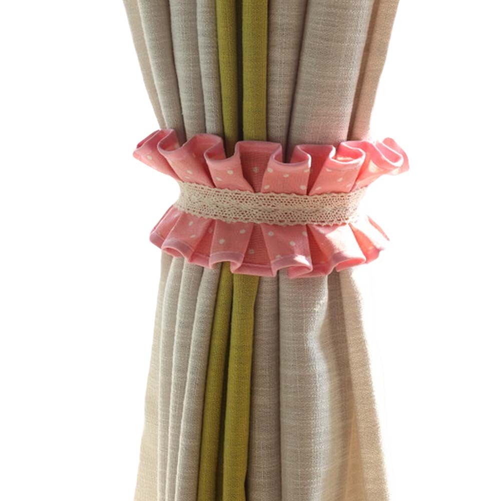 2 Pieces Cotton Pleated Curtain Ties Curtain Tassel Curtain Tassel Curtain Holde
