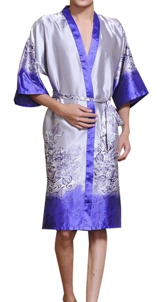 Retro Men's Kimono Pajamas Khan Steamed Clothes Men's Bathrobes Kimono Robes