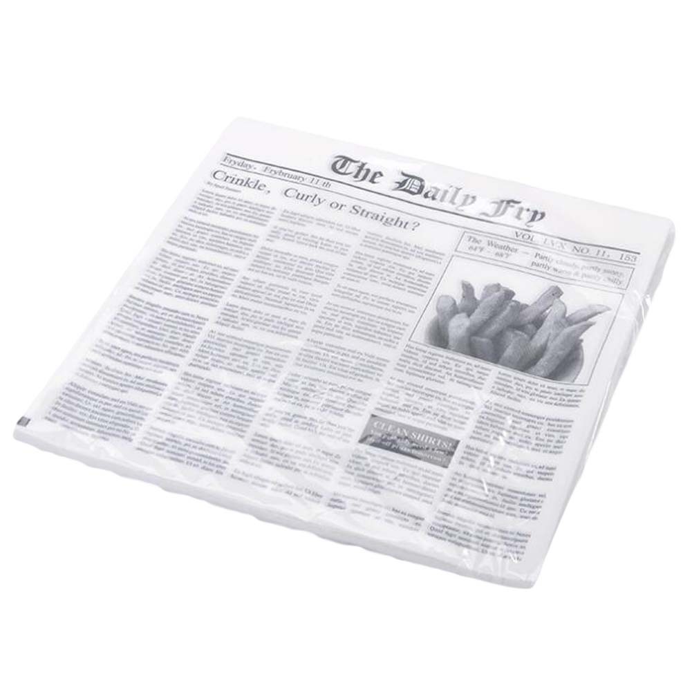 Newspaper Hamburger Paper Greaseproof Paper Tray Paper Wrapping Paper, 10 inch