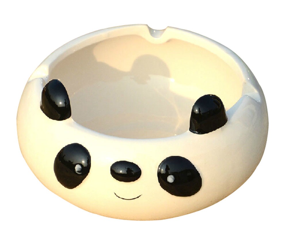 Creative Panda Ceramics Ashtrays Cute Home Decoration Ashtrays
