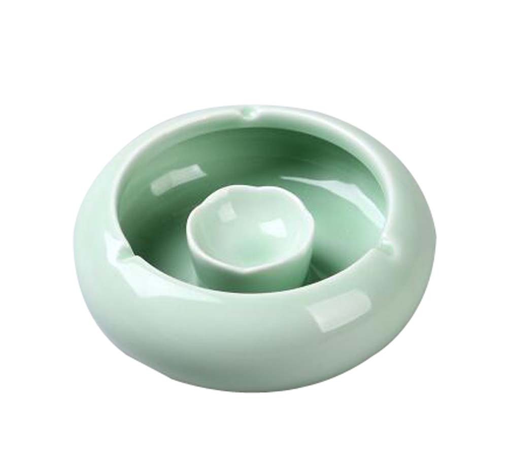 Simple Continental Ashtrays Home Office Decoration Ashtrays, Celadon GREEN