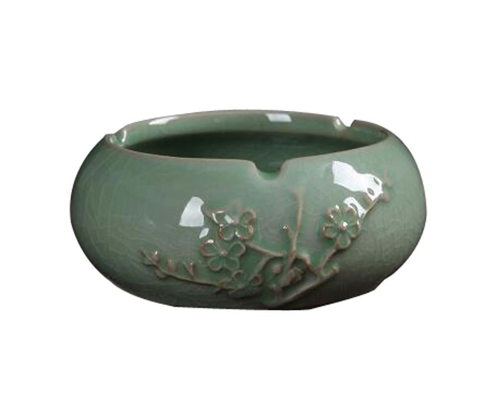 Creative Ceramics Cigarettes Ash Tray for Living Room Office, Wintersweet