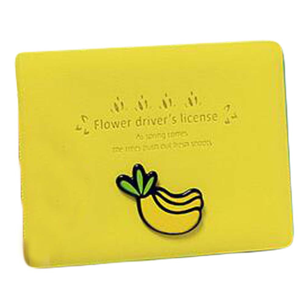 [Banana] Slim PU Leather Identity Card Case Driving License Cover Credit Card