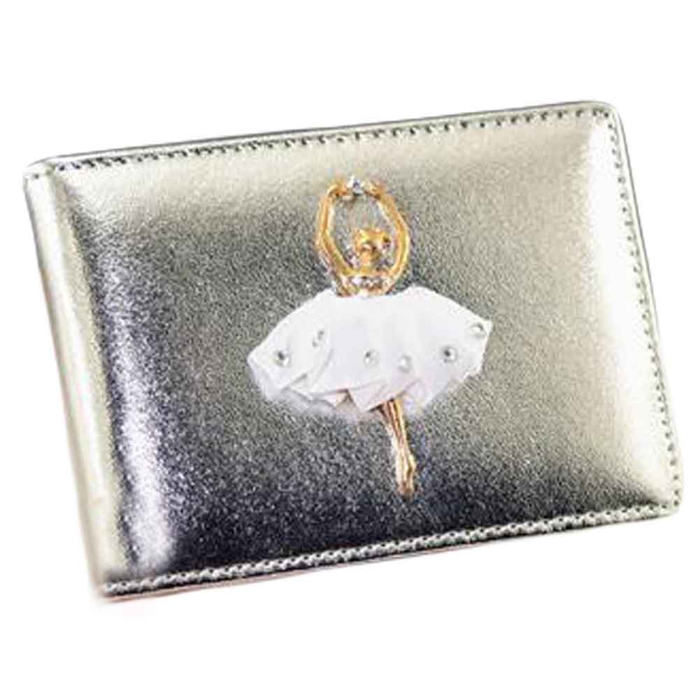 [Ballet] PU Shiny Leather Driving License Cover Slim Identity Card Case Women