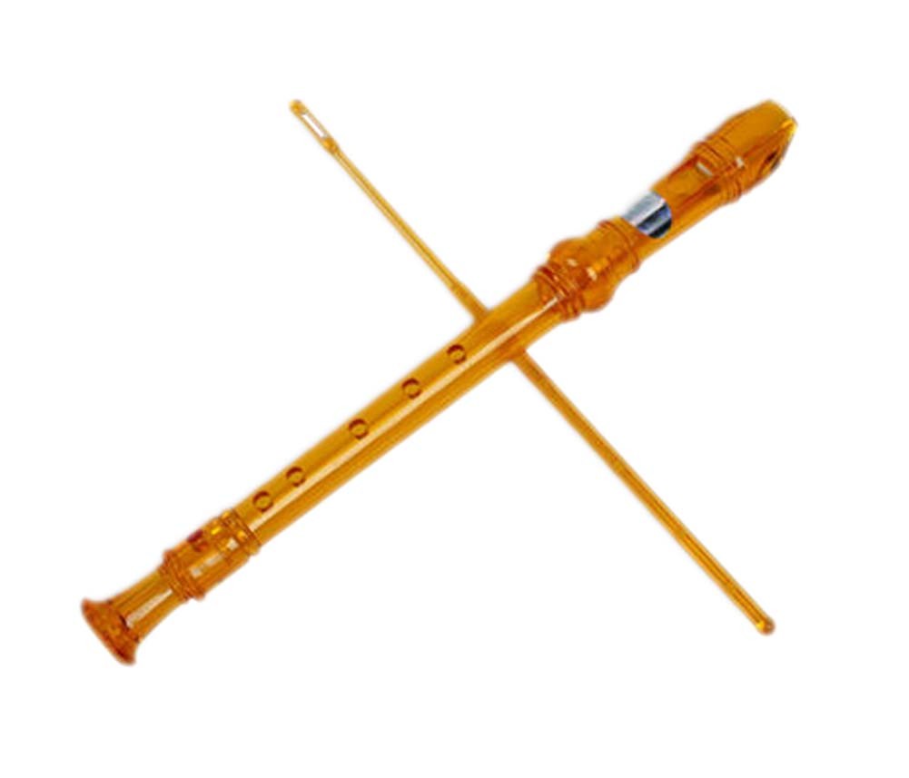 Students Flute Beginner Flutes Flute Music Instruments, 6 Holes, Orange
