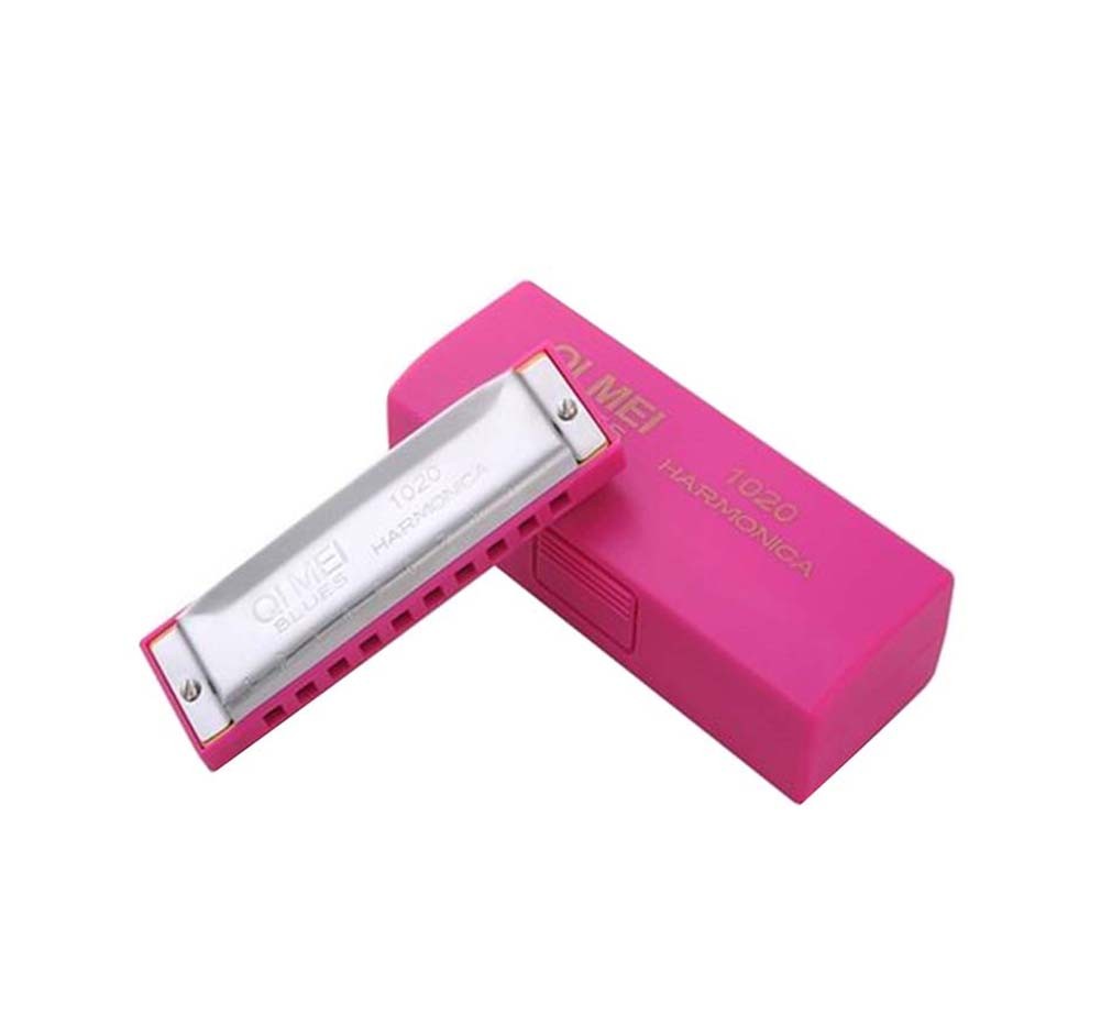 Pink,10 Holes Harmonica In C For Beginners
