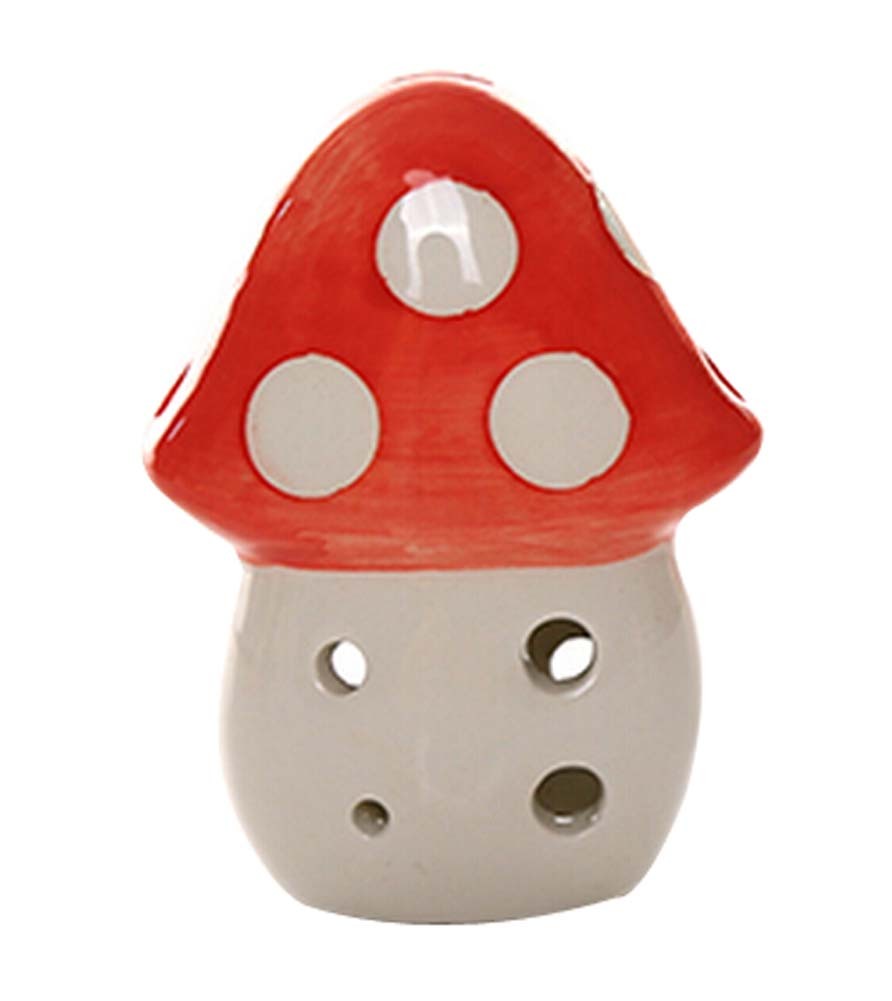 Musical Instrument Ocarina for Child/Mushroom Ocarina, 6 Holes/Red
