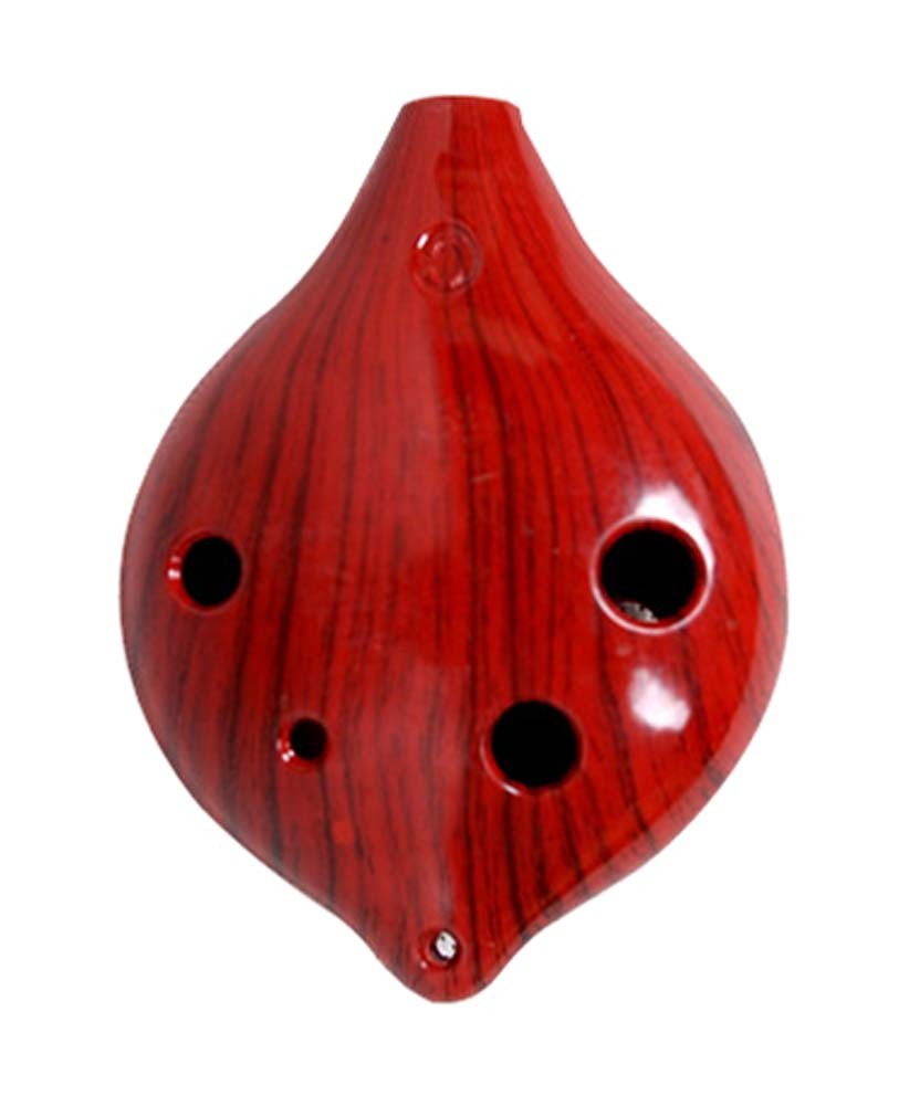 Musical Instrument Ocarina for Child/Plastic Ocarina, 6 Holes/Red