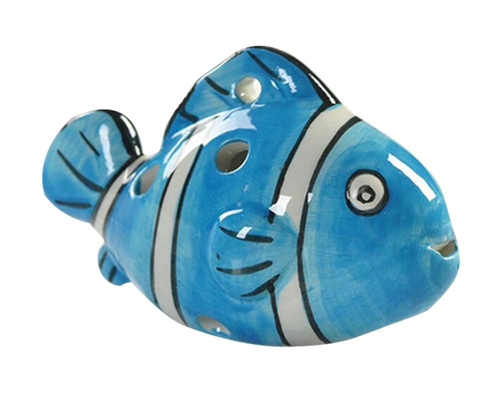 Musical Instrument Ocarina for Child/Fish Ocarina, 6 Holes/Blue