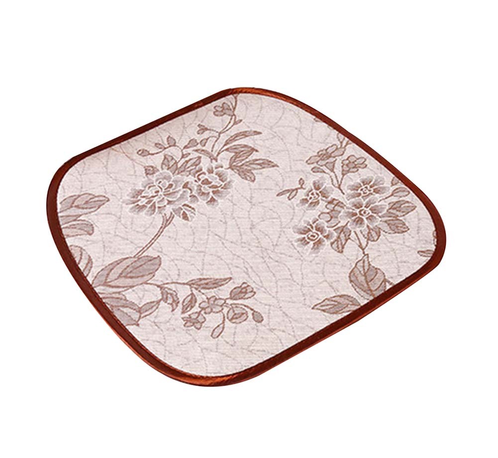 Set Of 2 Cany Bamboo Cushion Of The Office/Car Suitable For Summer(Peony)