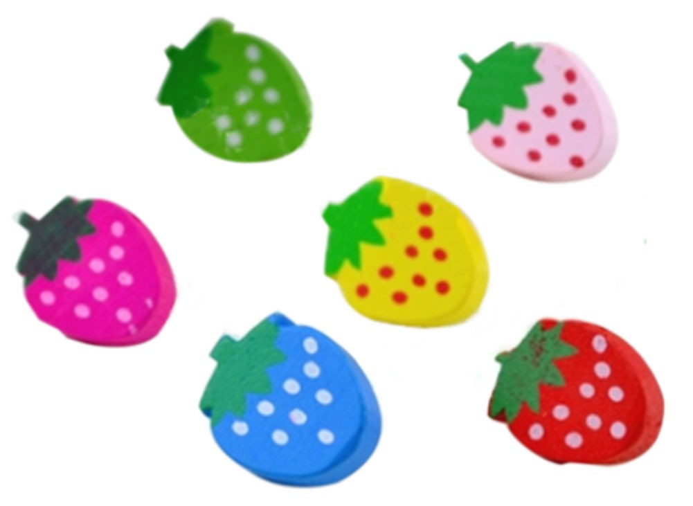 Strawberry Design Pushpins Drawing Pin 50 Pcs for shcool or office