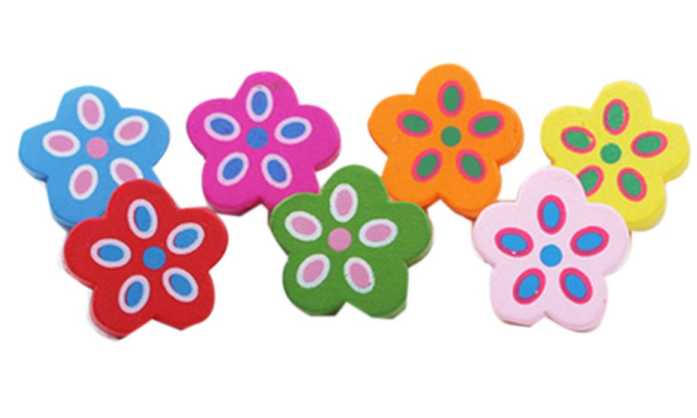 Lovely Flower Design Pushpins Drawing Pin 50 Pcs for shcool or office