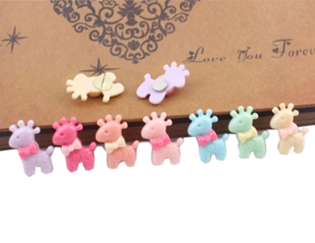 Lovely Deer Design Pushpins Drawing Pin 20 Pcs for shcool or office