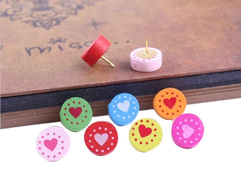 Round Design Pushpins Drawing Pin 50 Pcs for shcool or office