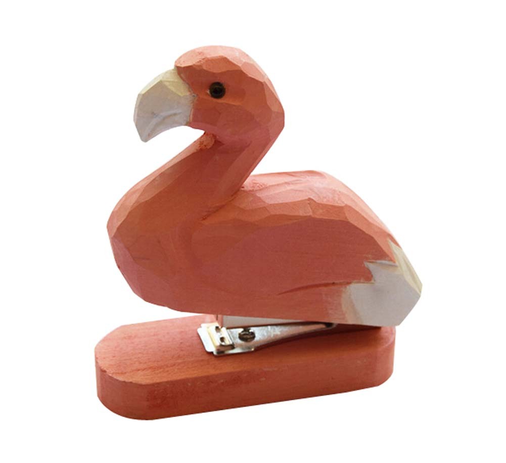 Beautiful Stylish Design Mini Portable Home Office Stapler 1 piece, Flamingo