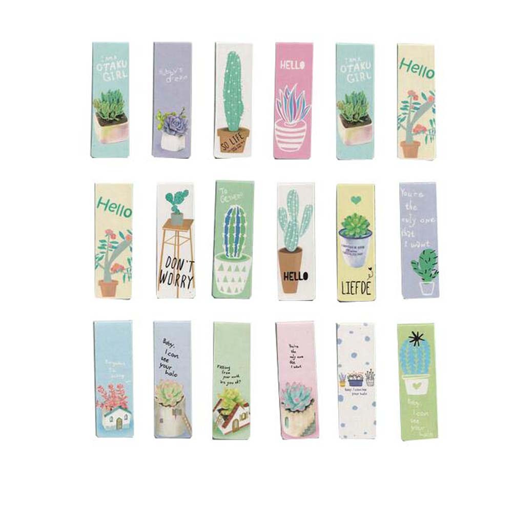 Set Of 18 Potted Pattern Exquisite Bookmarks, Ideal Gift For Friends And Family