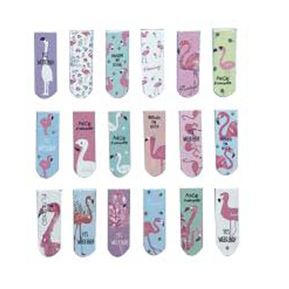 Set Of 18 Creative Exquisite Flamingo Pattern Bookmarks Office Supplies Gifts