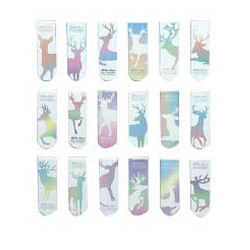 Set Of 18 Cute Color deer pattern Bookmarks, Ideal Gift For Friends And Family