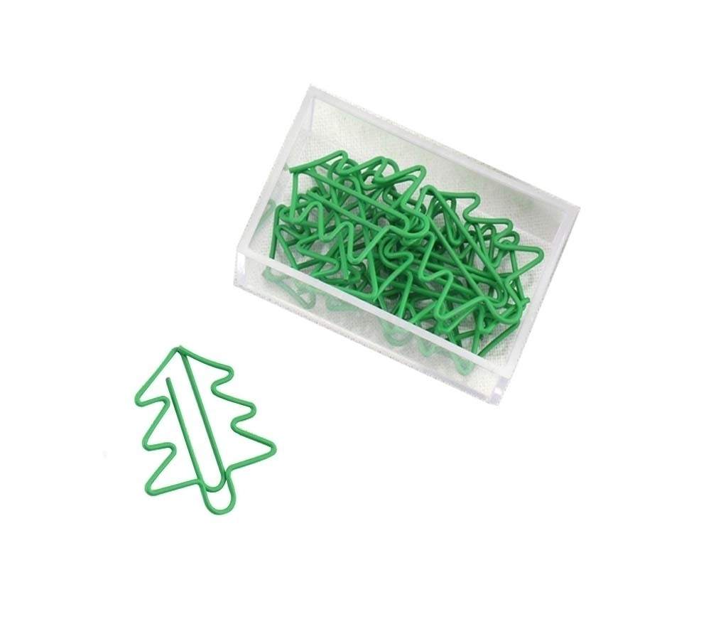 30 Pieces Paper Clips Tree Shapes Funny Office Desk Accessories Bookmarks