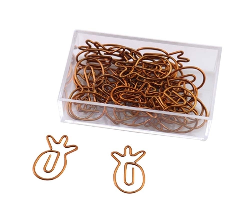 30 Pieces Paper Clips Pineapple Shapes Office Funny Desk Accessories Bookmarks